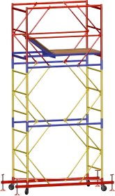 Вышка-тура ВСР-1 (0,7 х 1,6 м), Н - 6,4м (рабочая высота 7,2м)
