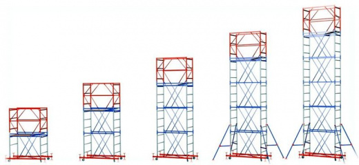 Вышка-тура Мега-2, h-5,2м (6,1м - рабочая высота)