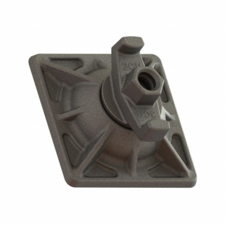 Гайка шарнирная (комбиплата) для опалубки черная 120х120 мм